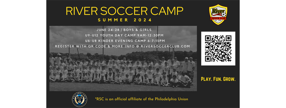 Join us this summer for River Soccer Camp!